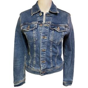 AG Adriano Goldschmied Robyn Blue Denim Jacket Size S